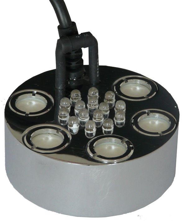LIUXIA 12 LED Nebulizzatore ad ultrasuoni nebulizzatore umidificatore fontana e stagno 